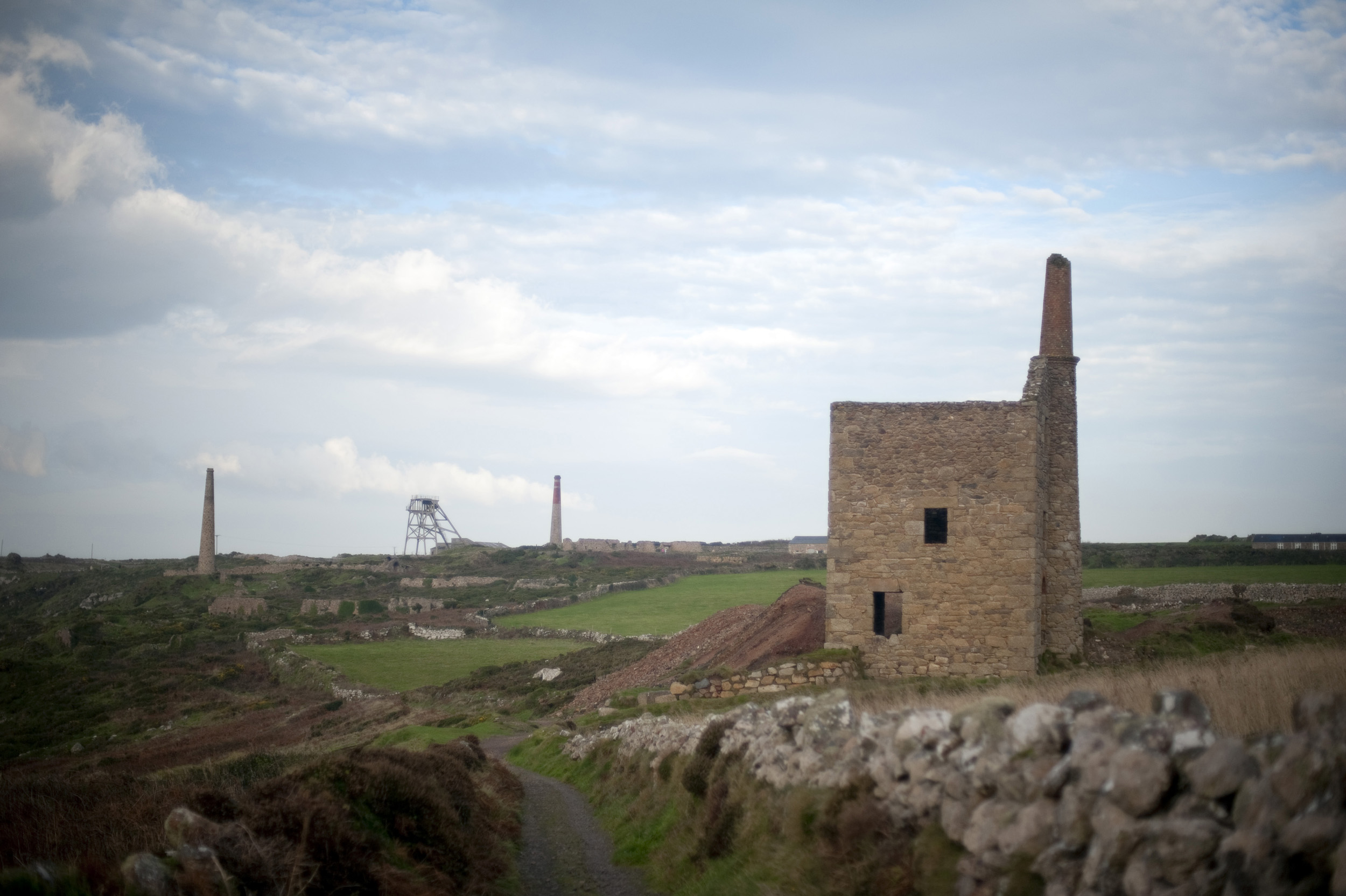 an image of Old abandoned and still working mines near Pendeen, St Just, Part of the Cornwall and West Devon Mining Landscape World Heritage Area