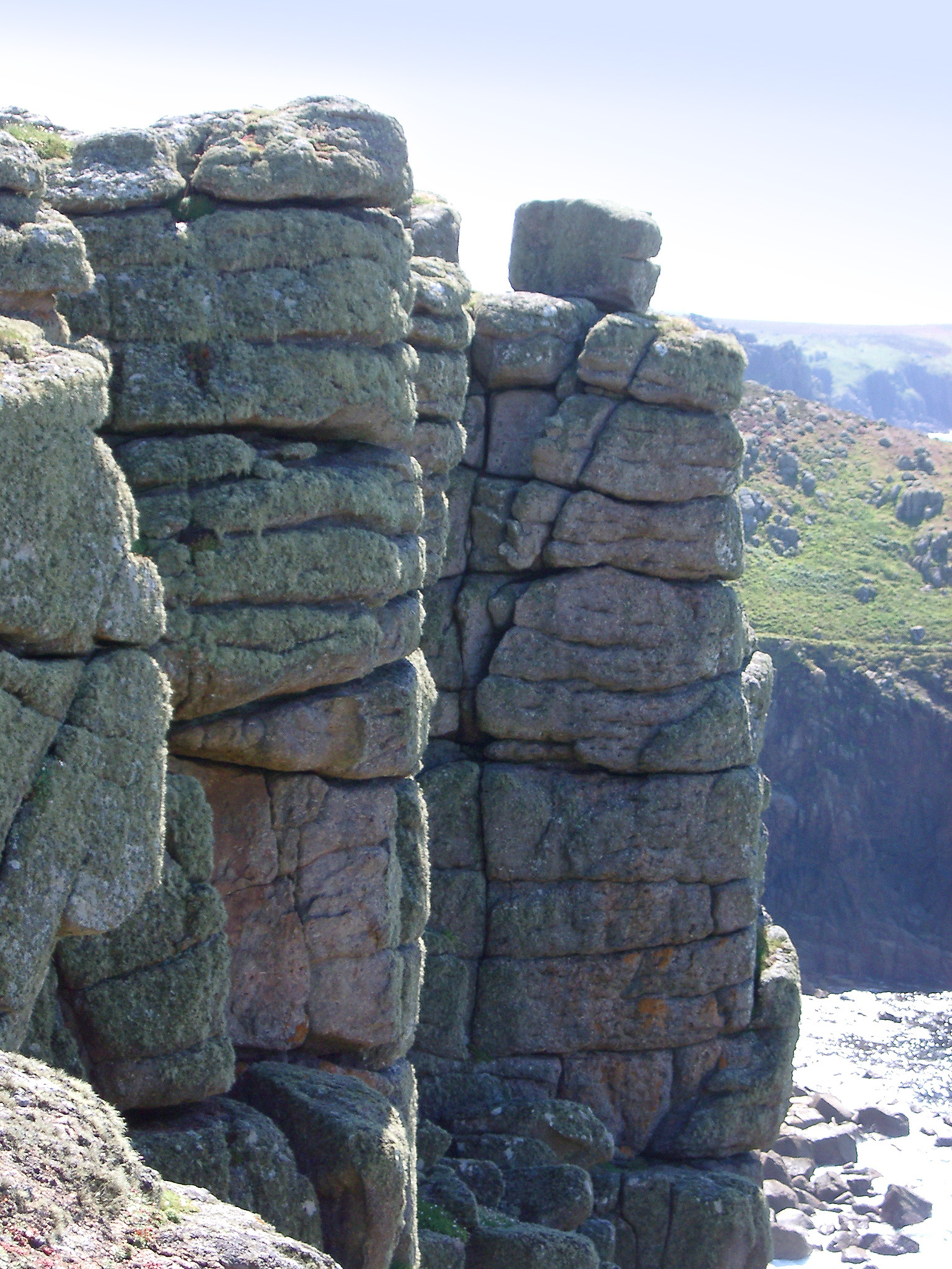 an image of details of stone cliffs at lands end