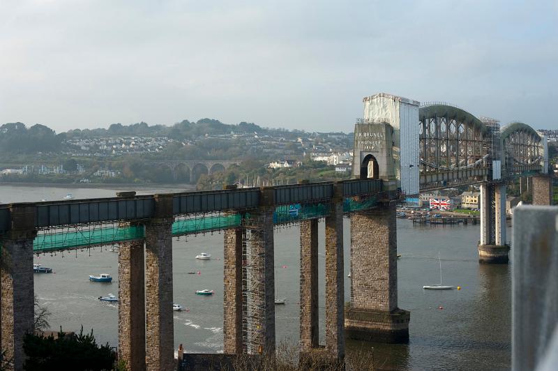 Bridge across the tamar, plymouth england, built by brunel