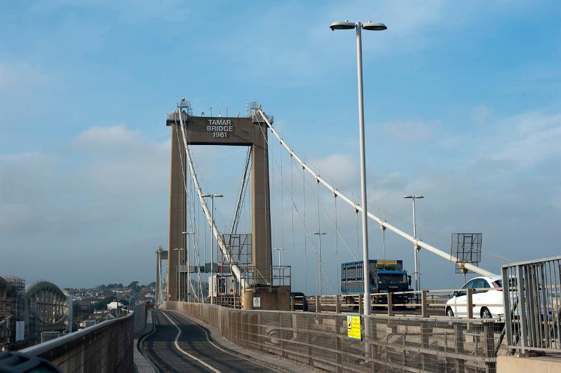 Bridge across the river tamar at saltash, gateway to cornwall