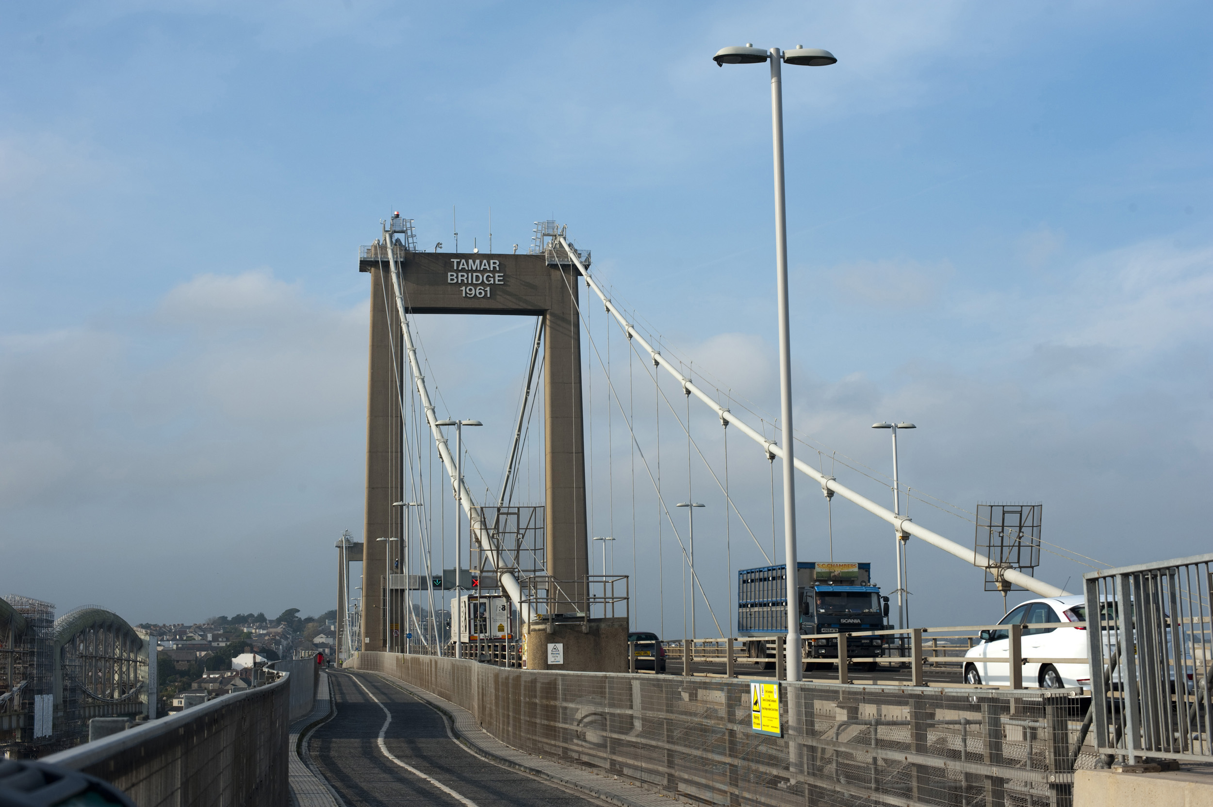 an image of Bridge across the river tamar at saltash, gateway to cornwall