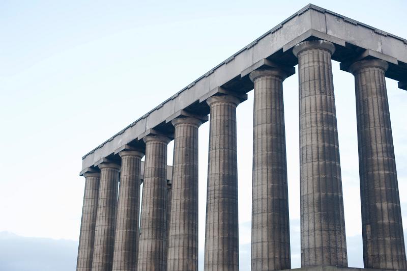 Unfinished National Monument, Calton Hill, Edinburgh, Scotland