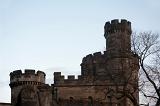 castelated walls of the governors house on carlton hill, part of the old Calton Jail, Edinburgh
