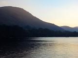 ullswater and surrounding hills at sunset