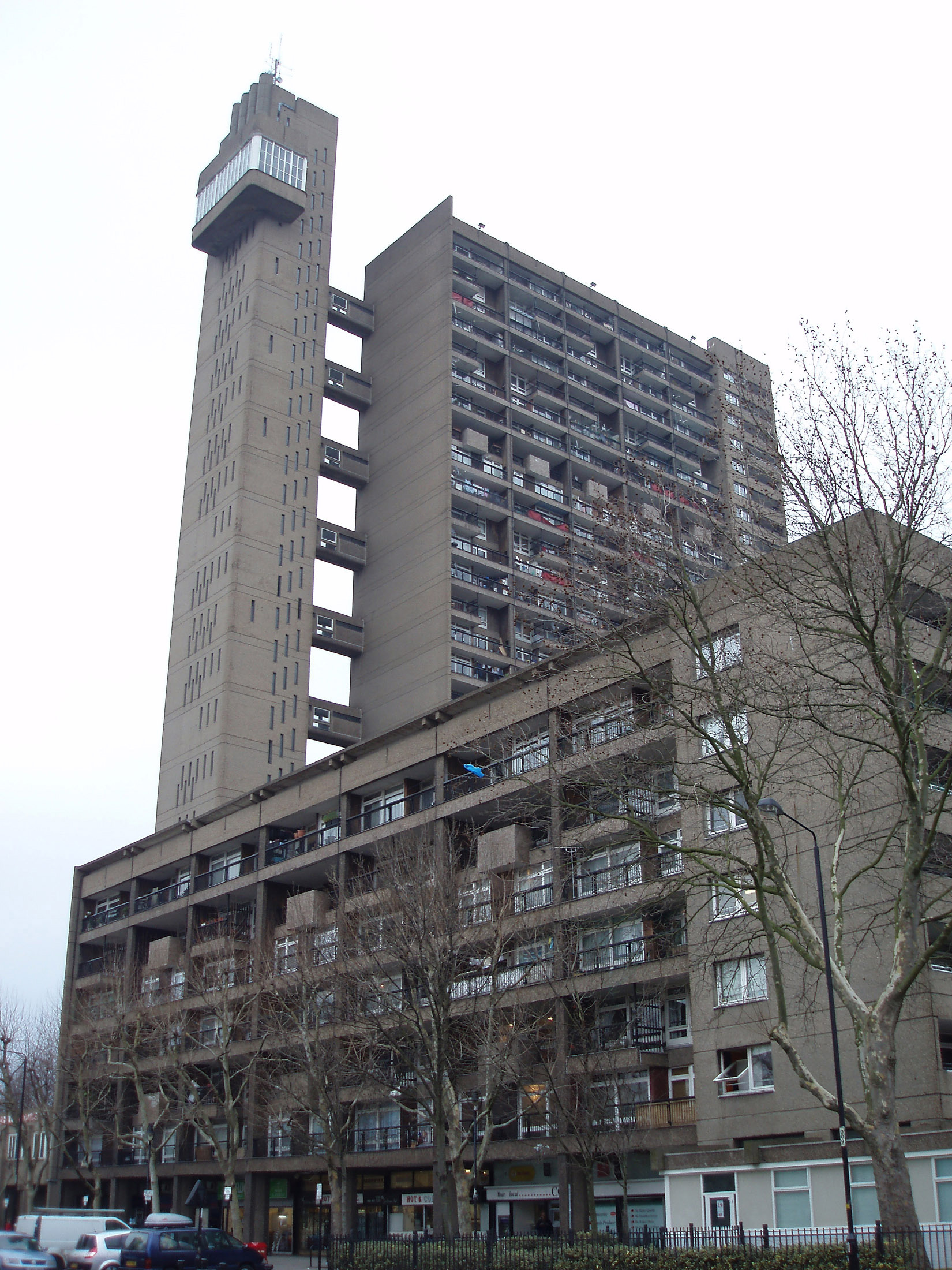 an image of Trellick Tower Building in North Kensington, Royal Borough of Kensington and Chelsea, London, England.