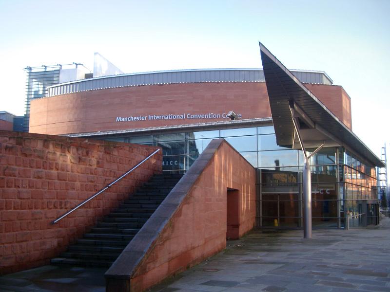 Exterior of Manchester Centre Convention Complex, England
