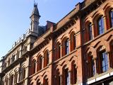 Vintage Style of Building with Glass Windows at Oldham Street, Manchester