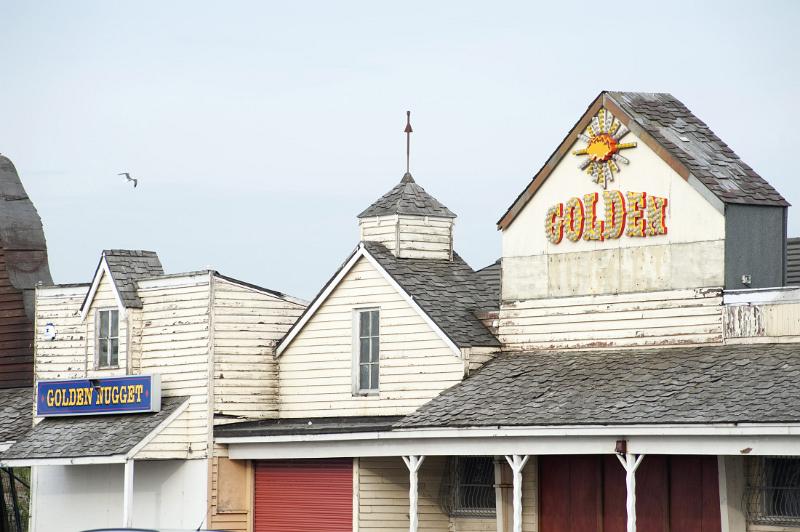 the derelict reamins of frontierland theme park make an attractive backdrop to anyone visiting this 