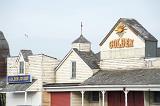 the derelict reamins of frontierland theme park make an attractive backdrop to anyone visiting this 