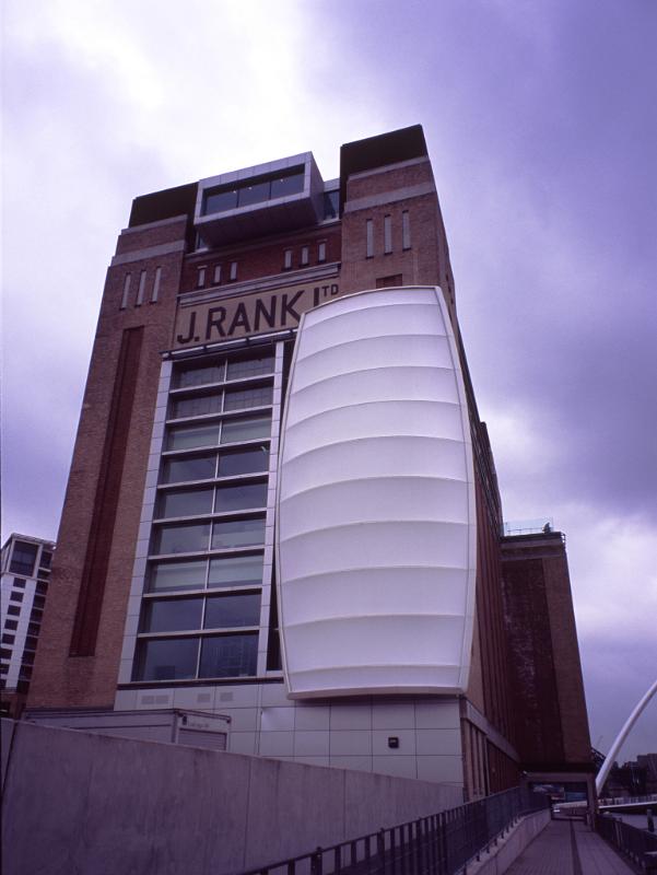 Baltic Exchange, an old flour mill in Tyneside which now houses an art gallery in an urban regeneration project