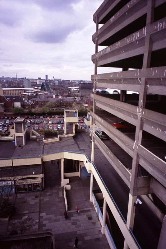 Outside View of Trinity Shopping Center in Gateshead, England.
