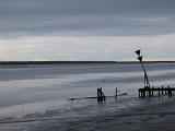 stormy sky over a navigation channel
