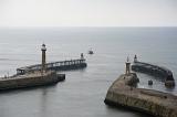 two large harbour piers protect the lower harbour from the sea, on the ends are two breakwaters which further reduce the swell entering the bay