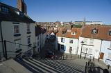 the church stairs and houses at tate hill whitby