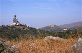 Famous Big Buddha Statue with Light Blue Sky Background.
