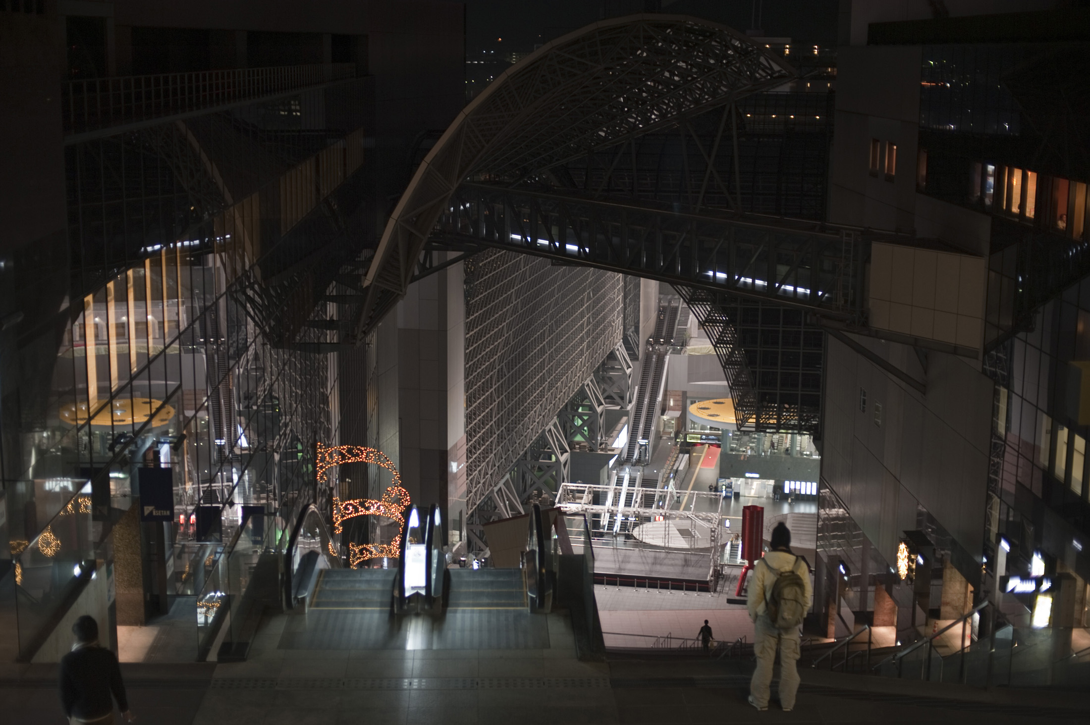 an image of Mall above kyoto railway main station - station shopping centre
