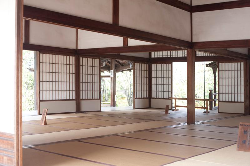 Interior of the Tenryu-ji temple, kyoto japan