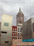 Close up of Architectural Built Structures at Australian Federation Square Melbourne