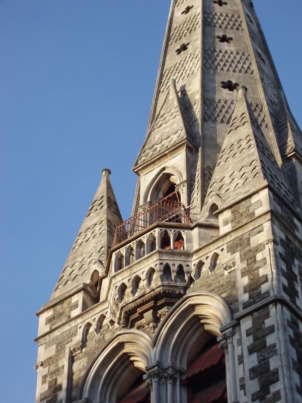 christchurch cathedral tower, newzealand, destroyed in the 2011 earthquake