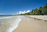 crystal clean waters and golden sands of a tropical beach