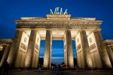a nighttime view of berlin's famous brandenburg gate, Brandenburger Tor
