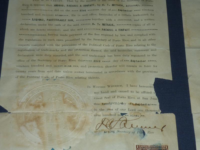 bacardi rum contract, puerto rico