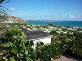 a view over the island of st martin and out to sea