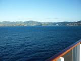 a view of the coast line of the caribbean island of st thomas