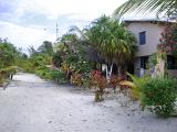 Mexico Punta Allen with a scenic view down a sandy main street of a typical rural Mexican village