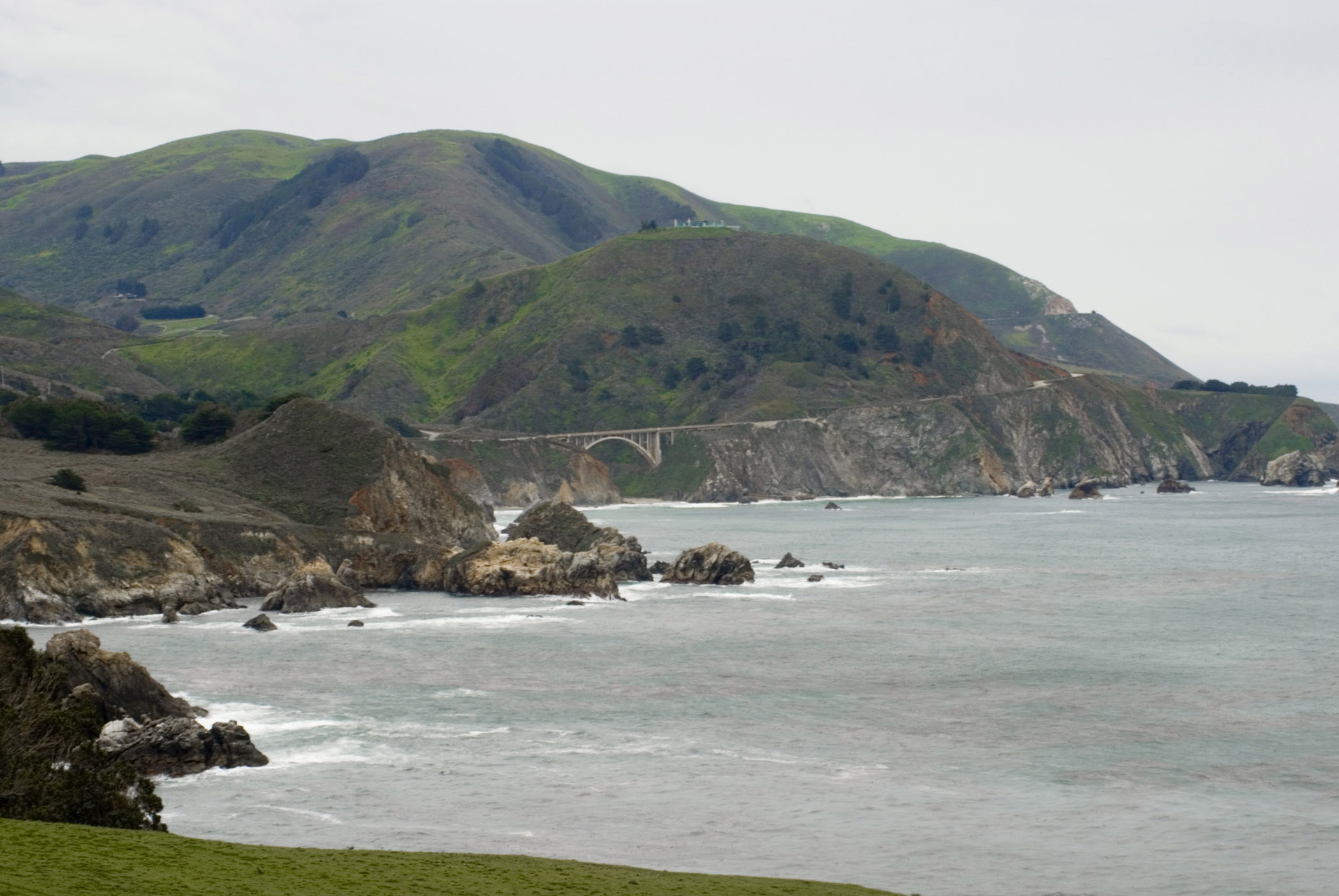 an image of Scenic of Rocky Creek Coastline in California, USA
