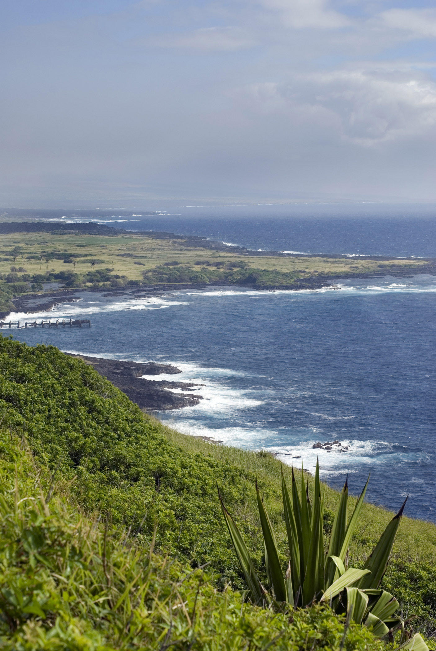 an image of Shoreline and Surf on Sunny Day on the Big Island of Hawaii